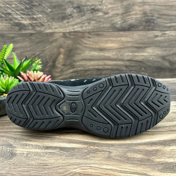 NIB Easy Spirit Traveltime 9M Black Classic Clog Slip On Sweater Knit - Picture 8 of 12